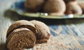 Trufa de chocolate funcional e Farinha de banana verde